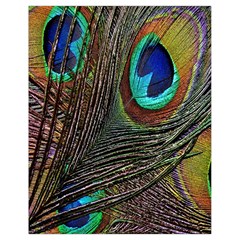 Peacock Feathers Drawstring Bag (Small)