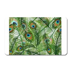 Peacock Feathers Pattern Magnet (rectangular) by Simbadda