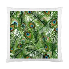 Peacock Feathers Pattern Standard Cushion Case (one Side) by Simbadda