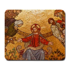 Gold Jesus Large Mousepads