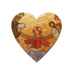 Gold Jesus Heart Magnet