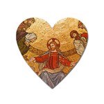 Gold Jesus Heart Magnet Front