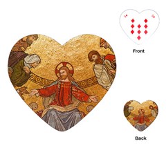 Gold Jesus Playing Cards (Heart) 