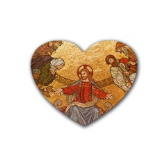 Gold Jesus Heart Coaster (4 Pack)  by boho