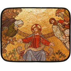 Gold Jesus Double Sided Fleece Blanket (Mini) 