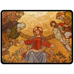 Gold Jesus Fleece Blanket (Large) 