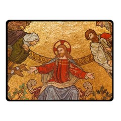 Gold Jesus Fleece Blanket (Small)