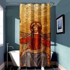 Gold Jesus Shower Curtain 36  X 72  (stall)  by boho