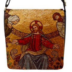 Gold Jesus Flap Messenger Bag (S)