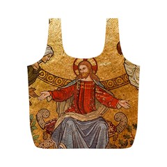 Gold Jesus Full Print Recycle Bags (M) 