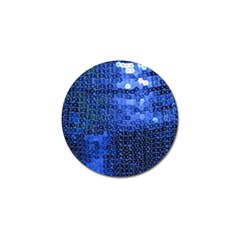 Blue Sequins Golf Ball Marker