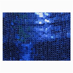 Blue Sequins Large Glasses Cloth by boho