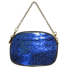 Blue Sequins Chain Purses (one Side)  by boho