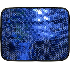 Blue Sequins Fleece Blanket (mini)