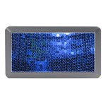 Blue Sequins Memory Card Reader (Mini) Front