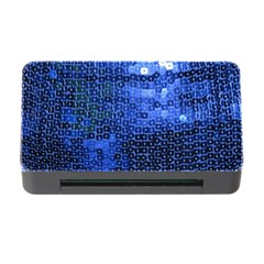 Blue Sequins Memory Card Reader With Cf by boho