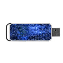 Blue Sequins Portable Usb Flash (one Side) by boho