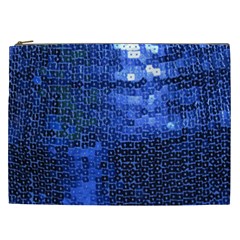 Blue Sequins Cosmetic Bag (xxl)  by boho