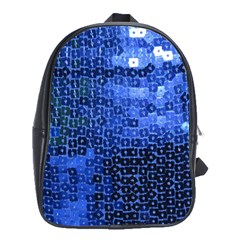 Blue Sequins School Bags (xl) 