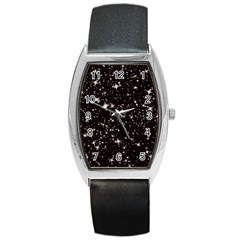 Black Stars Barrel Style Metal Watch