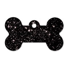 Black Stars Dog Tag Bone (two Sides)