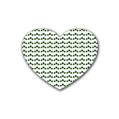 Shamrock Rubber Coaster (heart)  by boho