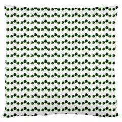 Shamrock Large Cushion Case (two Sides) by boho