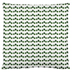 Shamrock Large Flano Cushion Case (one Side) by boho