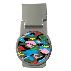 Rainbow Camouflage Money Clips (round)  by boho