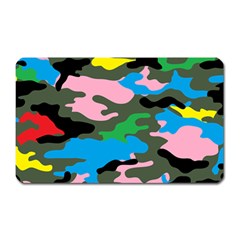 Rainbow Camouflage Magnet (rectangular) by boho