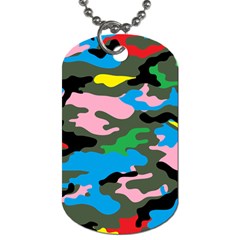 Rainbow Camouflage Dog Tag (two Sides)