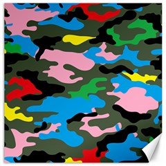 Rainbow Camouflage Canvas 20  X 20  