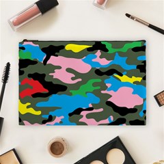 Rainbow Camouflage Cosmetic Bag (large)  by boho