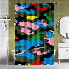 Rainbow Camouflage Shower Curtain 48  X 72  (small)  by boho