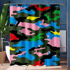 Rainbow Camouflage Shower Curtain 60  X 72  (medium)  by boho