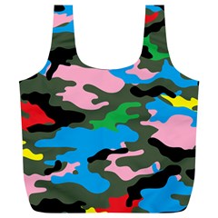 Rainbow Camouflage Full Print Recycle Bags (l)  by boho