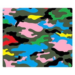 Rainbow Camouflage Double Sided Flano Blanket (small) 