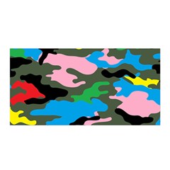 Rainbow Camouflage Satin Wrap by boho