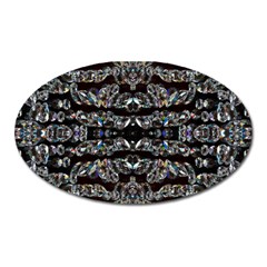 Black Diamonds Oval Magnet