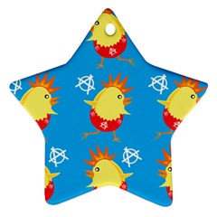 Easter Chick Star Ornament (two Sides) by boho