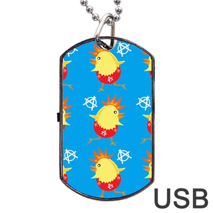 Easter Chick Dog Tag USB Flash (Two Sides)