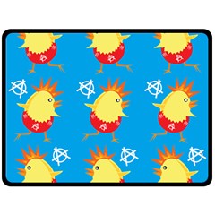 Easter Chick Double Sided Fleece Blanket (large)  by boho