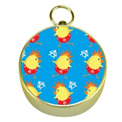 Easter Chick Gold Compasses by boho