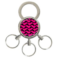 Pink Gun 3-ring Key Chains by boho