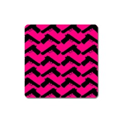 Pink Gun Square Magnet