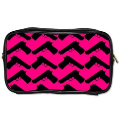 Pink Gun Toiletries Bags by boho