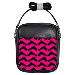 Pink Gun Girls Sling Bags