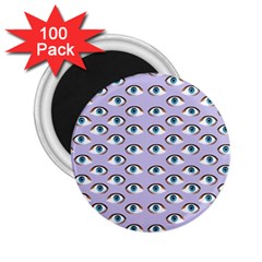 Purple Eyeballs 2 25  Magnets (100 Pack)  by boho