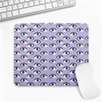 Purple Eyeballs Large Mousepads Front