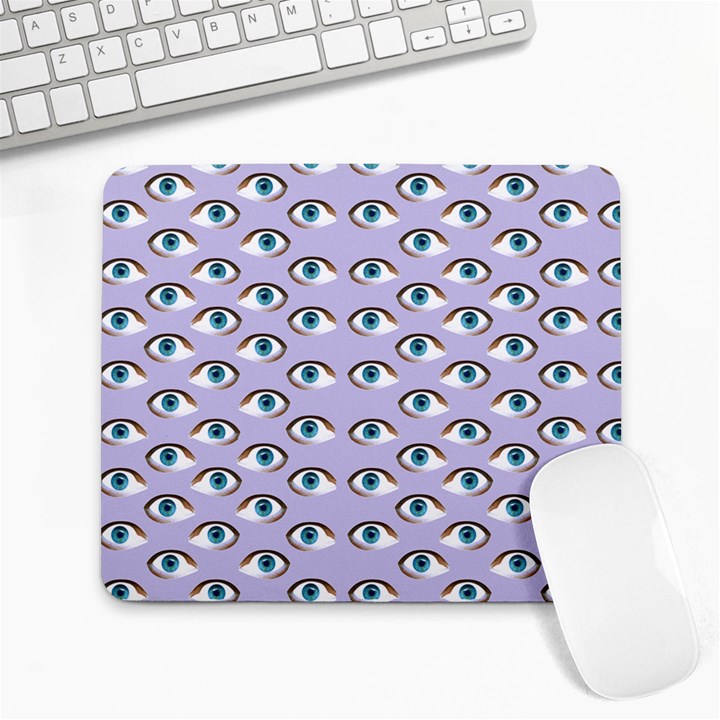 Purple Eyeballs Large Mousepads